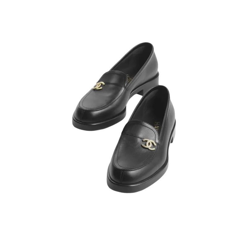 CHANEL 24B Loafers Women's Black-2