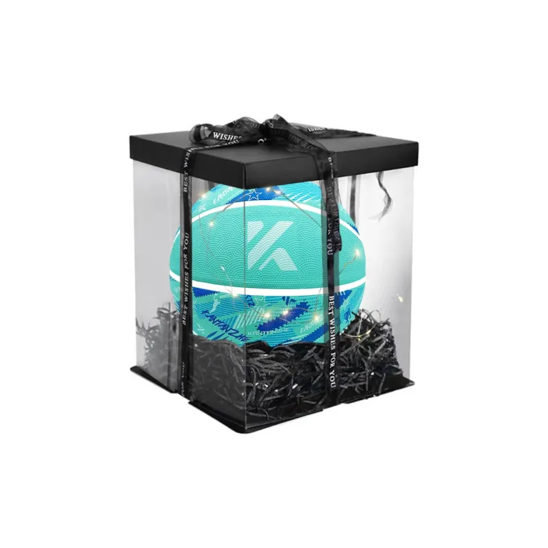 KANTANZHE Rubber Basketball Turquoise Size 7 Training Unisex-4