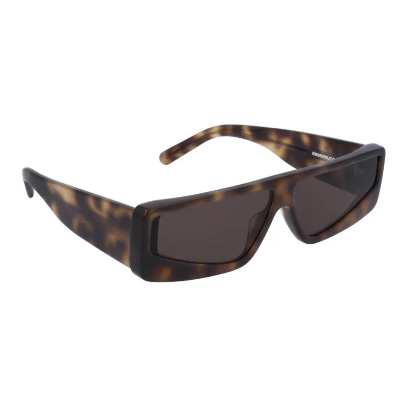 COURREGES Irregular Shape Sunglasses Women's Brown-1
