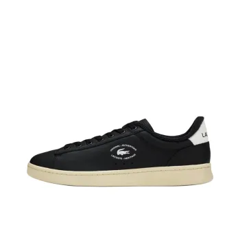 LACOSTE Slip Resistant Low Top Skateboard Shoes Men's Black