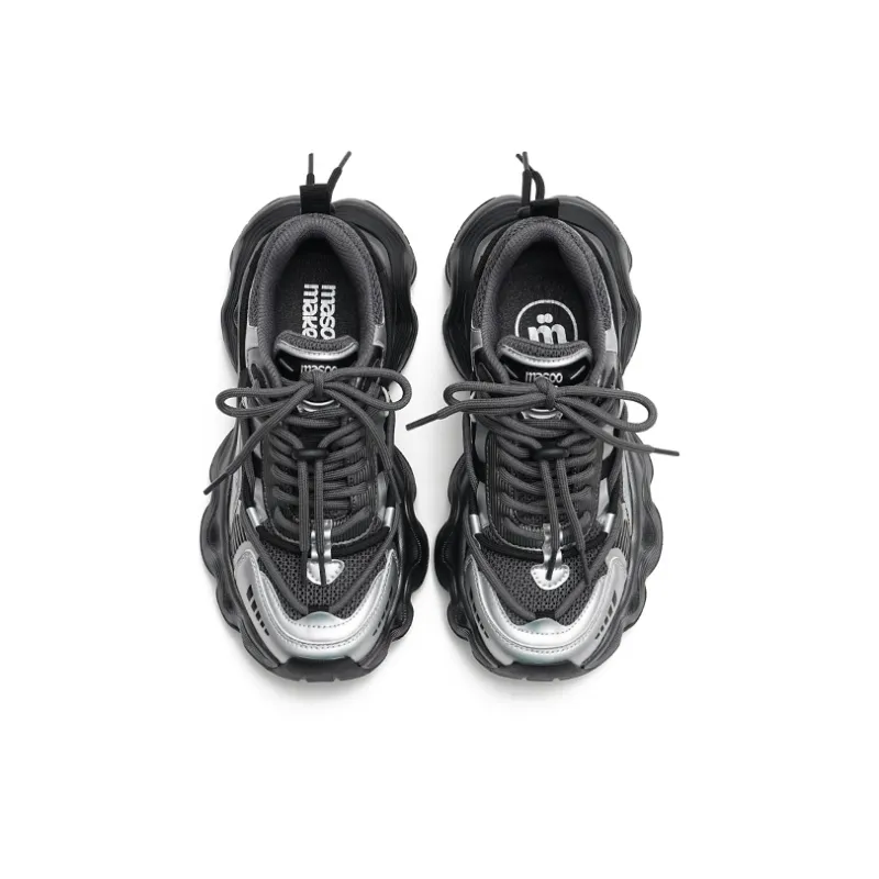 MASOOMAKE Breathable Height Increase Chunky Sneakers Women's-19