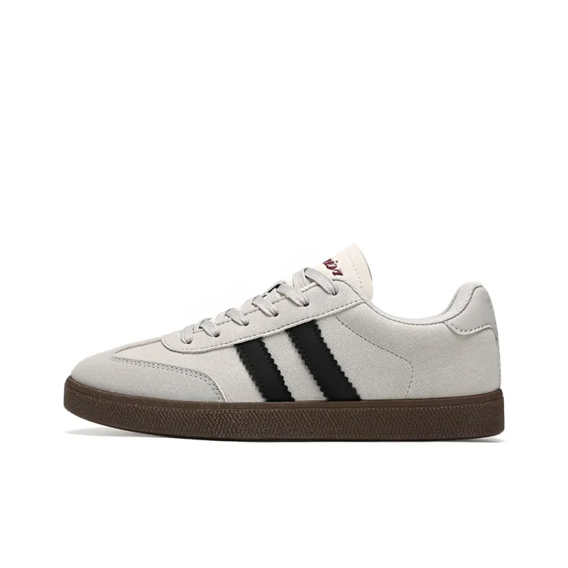 Warrior Classic White Sneakers Versatile German Army Trainers Lightweight Skateboard Shoes Unisex Vintage Gray-1