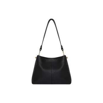 Strathberry Grained Calfskin Bucket Bag Hobo Bag Handbag Shoulder Bag Women's Black