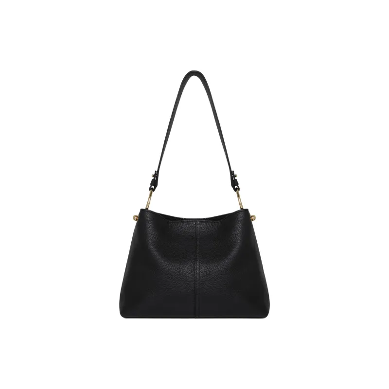 Strathberry Grained Calfskin Bucket Bag Hobo Bag Handbag Shoulder Bag Women's Black-0