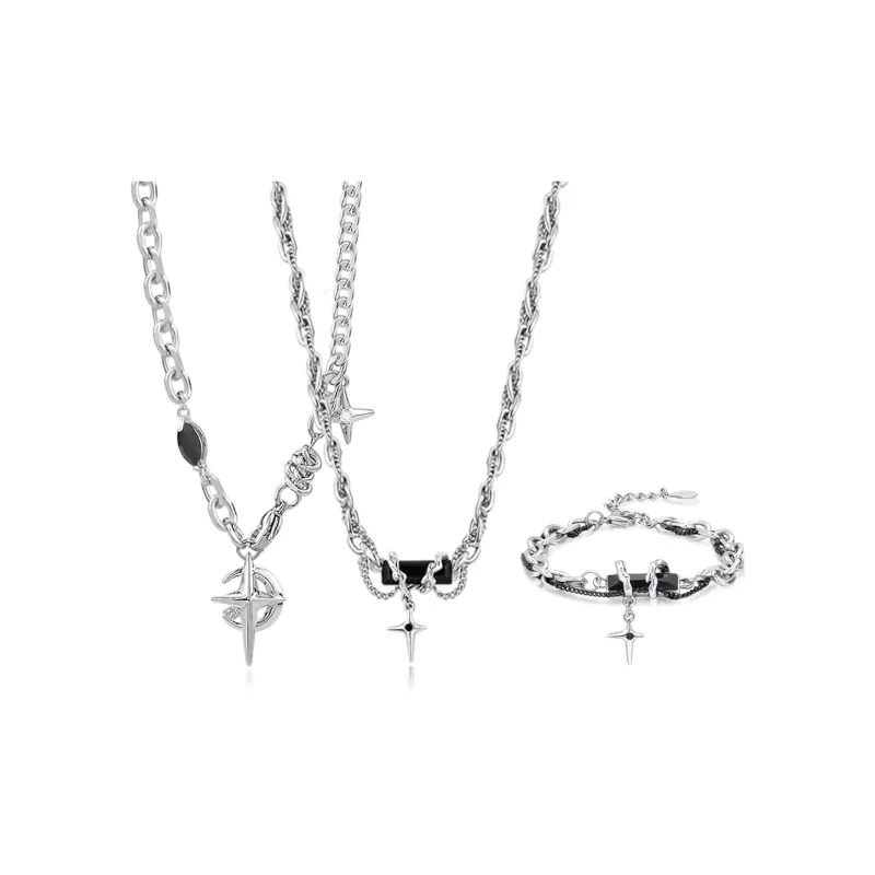 MISS TOOYA Titanium Steel Necklaces Unisex-11