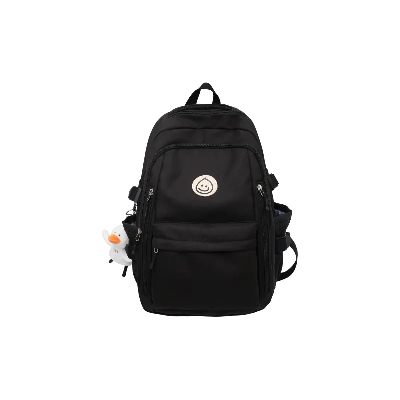 BAODIDAISHU Nylon Backpack Laptop Bag Backpack Regular Unisex Black/Beige/Red/Blue-4