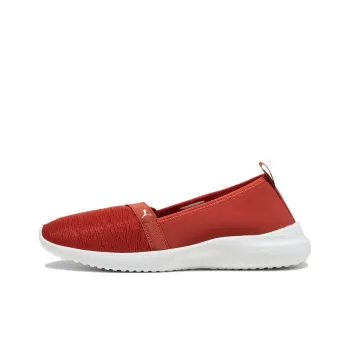 PUMA Adelina Breathable And Lightweight Low Top Casual Shoes Women's Red White