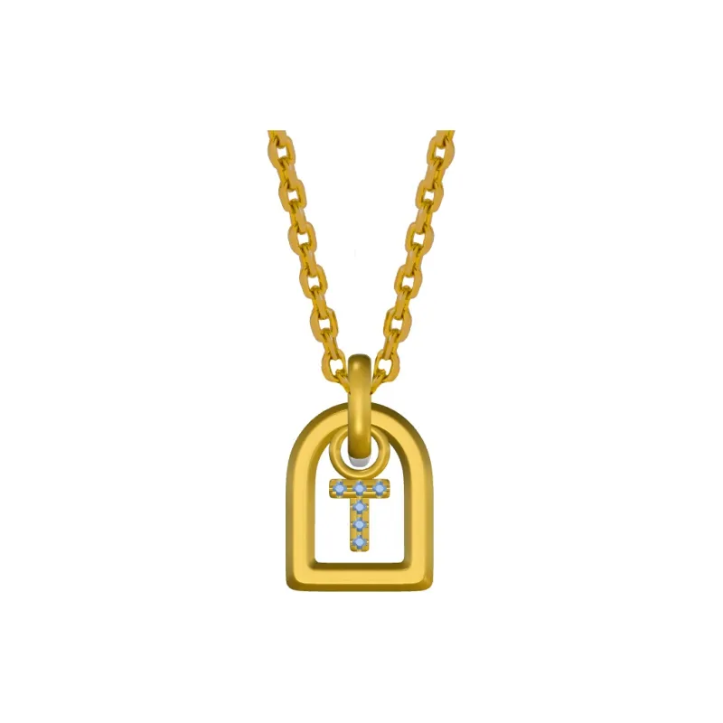 NEVERFAR S925 Silver Thick 18K Gold Plated Necklaces Women's-19