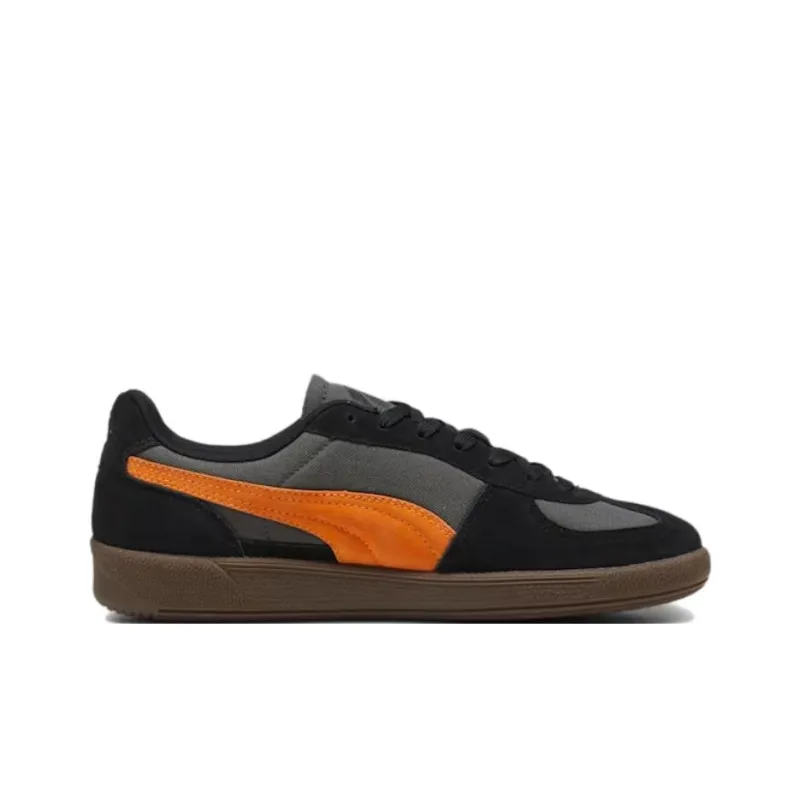 PUMA Mercedes AMG Anti Slip Wear Resistant Low Top Skateboard Shoes Unisex Black Orange-1