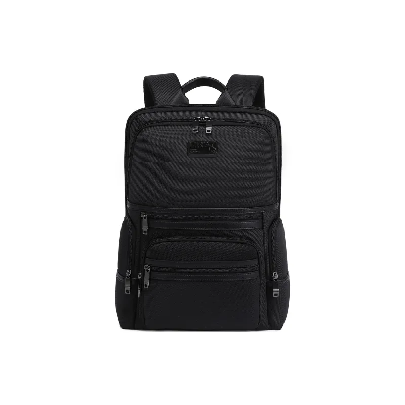 QRST Composite Fabric With Microfiber Travel Bag, Backpack, Laptop Bag, Backpack Men's Black-0