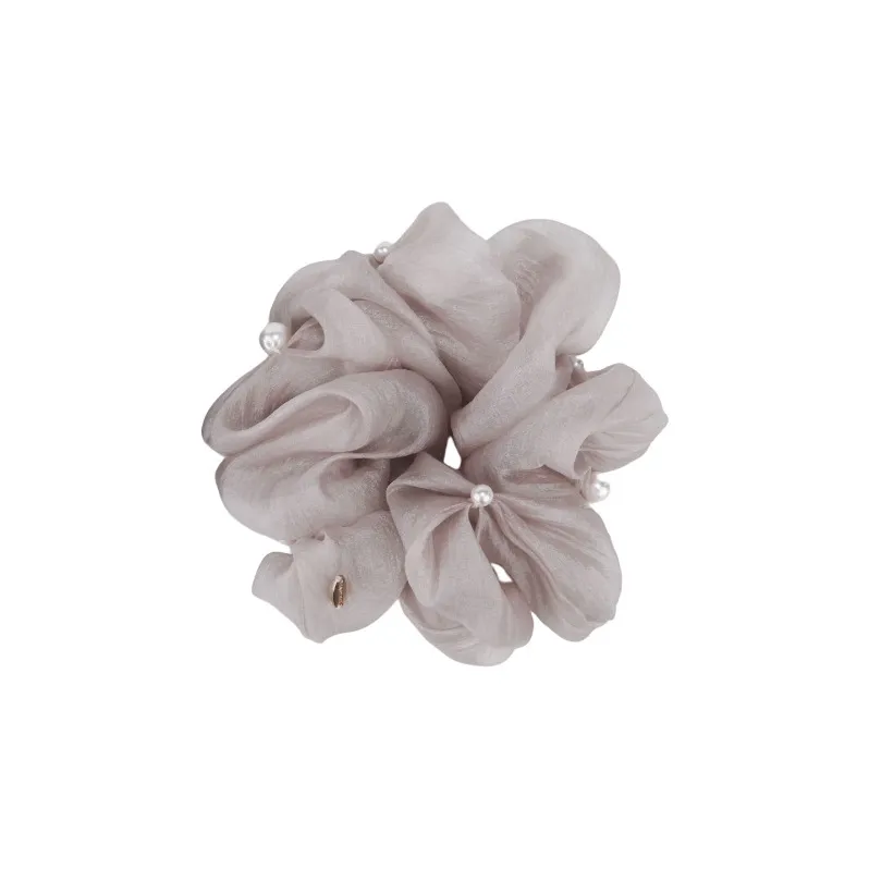 BABYBEI Baby's Breath Headpiece Handwoven Moon White Beige Black Hair Accessories Women's-0