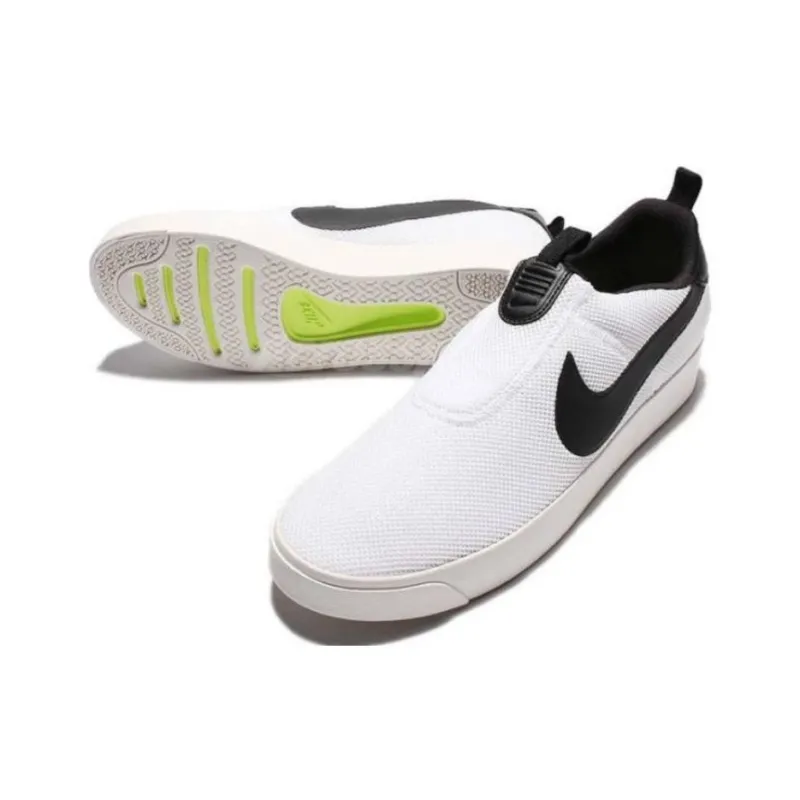 Nike Court Royale Anti-Slip Wear-Resistant Low-Top Casual Running Shoes Unisex Black White-2