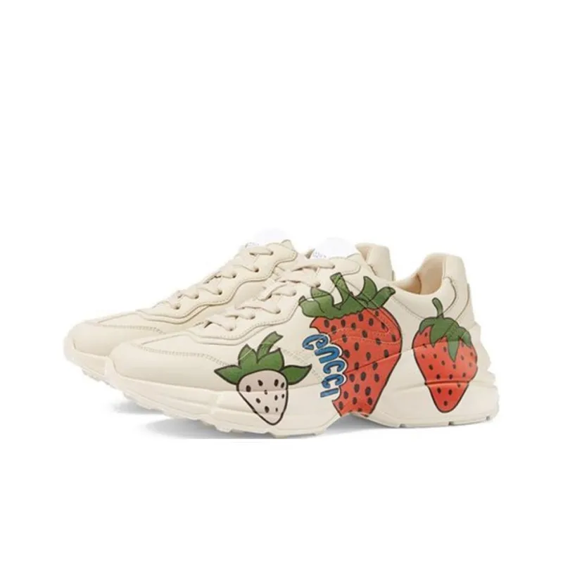 GUCCI Rhyton GUCCI Strawberry Sneakers Women's-2