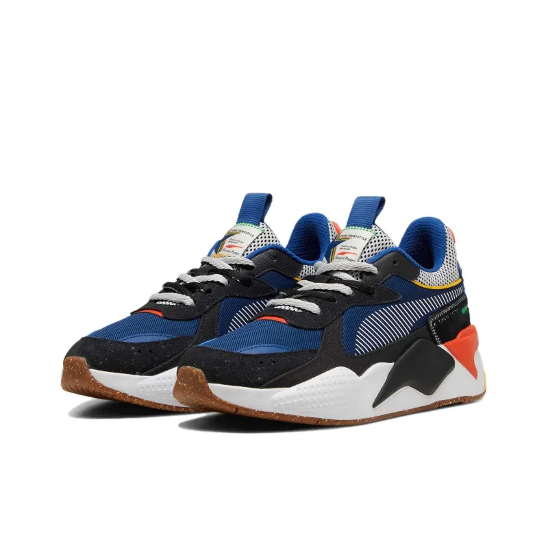 PUMA RS X Anti Slip Wear Resistant Low Top Casual Shoes Unisex Black Blue-2