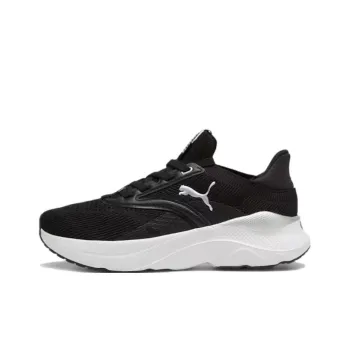 PUMA Softride Anti Slip Wear Resistant Low Top Running Shoes Women's Black