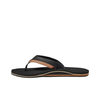 REEF Slip-Resistant Flip Flops Men's Black/Tan