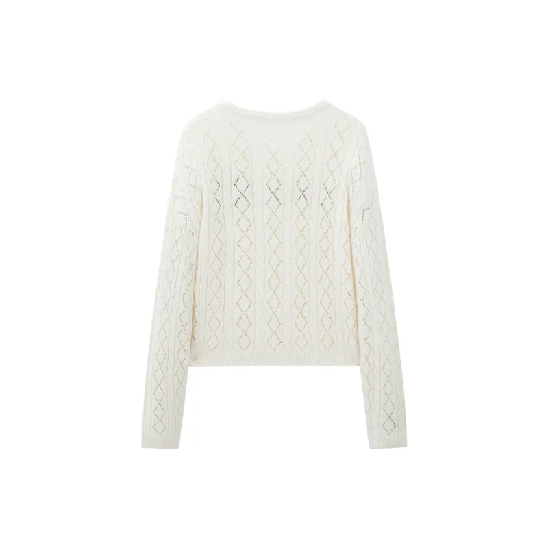 LEDIN CookeyCollaboration Knitwear Women's Ecru-1
