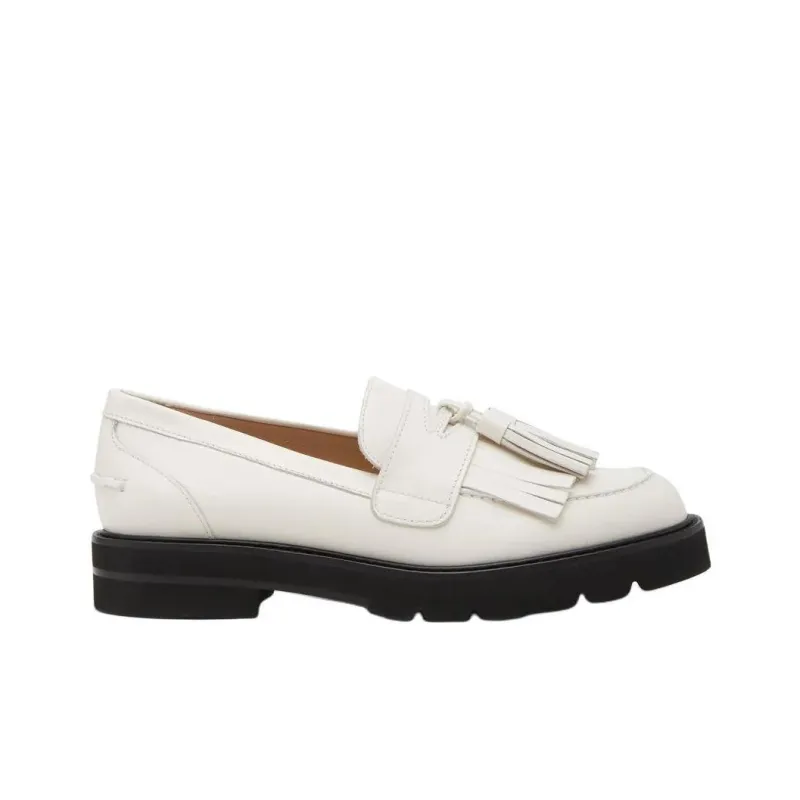 Stuart Weitzman/SW Liet Lug Sole Loafers 3cm Women's White-1