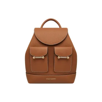Strathberry Grained Calfskin Backpack Women's Tan