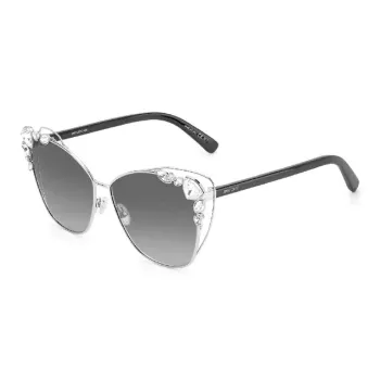 Jimmy Choo Irregular Shape Sunglasses Women's Black