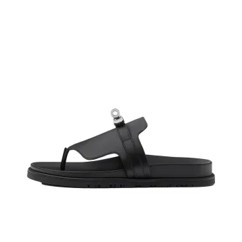 HERMES Empire Flip Flops Women's Black