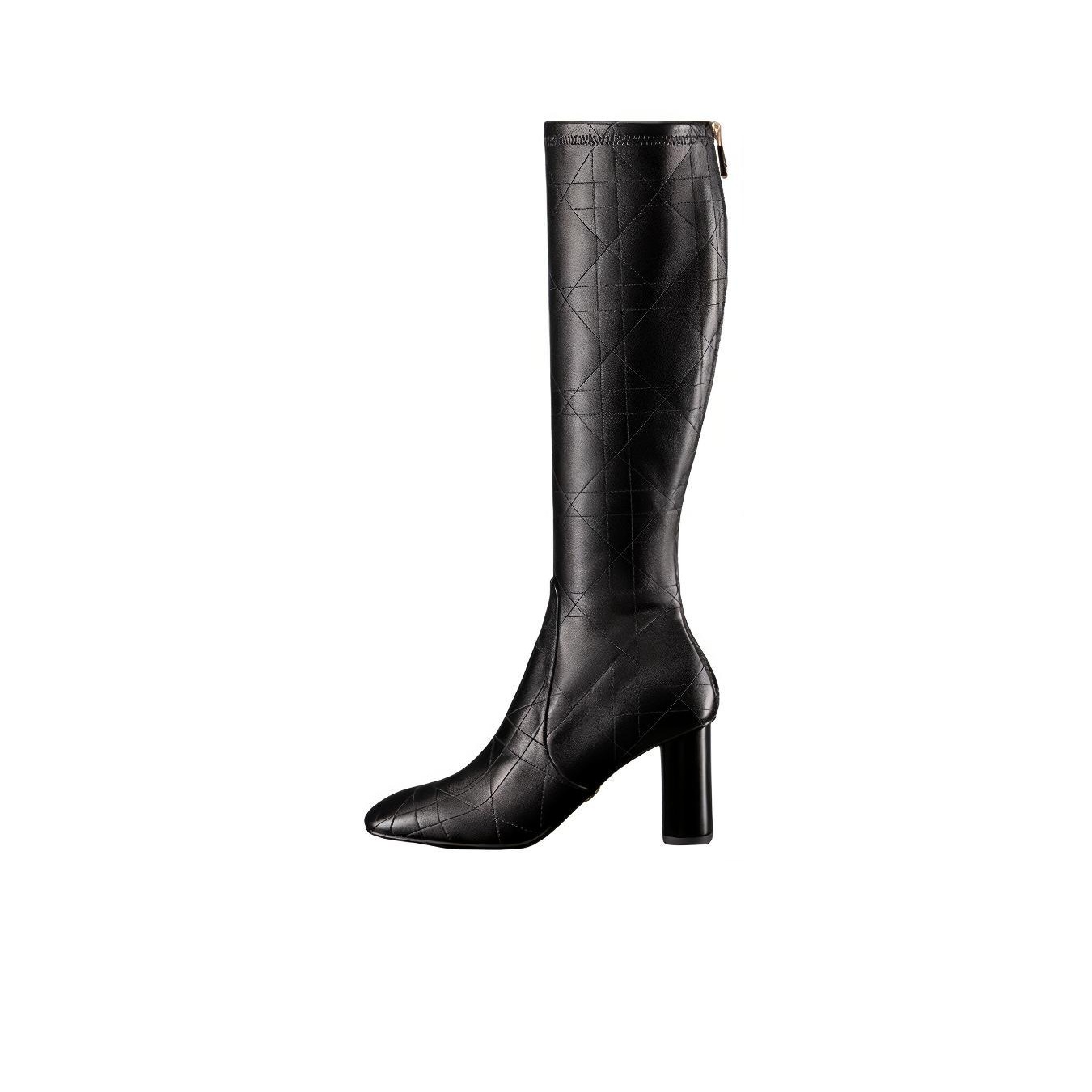 DIOR D Shadow Knee high Boots Women s Black POIZON