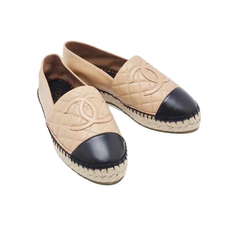 CHANEL Casual Single Shoes Women's Pink Black-4