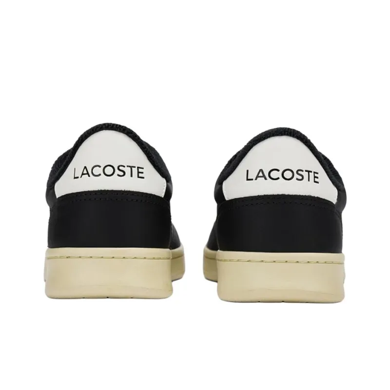 LACOSTE Slip Resistant Low Top Skateboard Shoes Men's Black-4