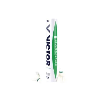 VICTOR Duck Feather Shuttlecock 12 Pack Duck Feather Big Board Duck Feather Training Shuttlecocks