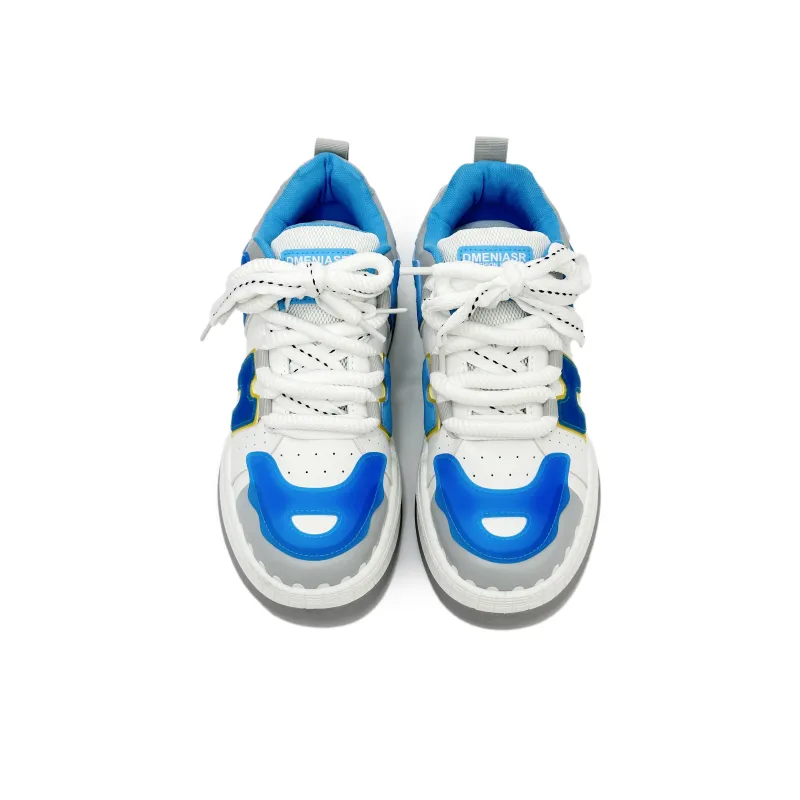 SLnU★3 Puffy Shoes Anti-Slip And Wear-Resistant Height Increasing Coverage Low-Top Skateboard Shoes Men's-3