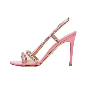 Stuart Weitzman/SW Mondrian Glam Strap Sandals 10cm Women's Pink
