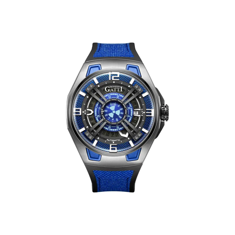 BONEST GATTI Automatic Mechanical Movement Watch Men's Watches Black Dial-2