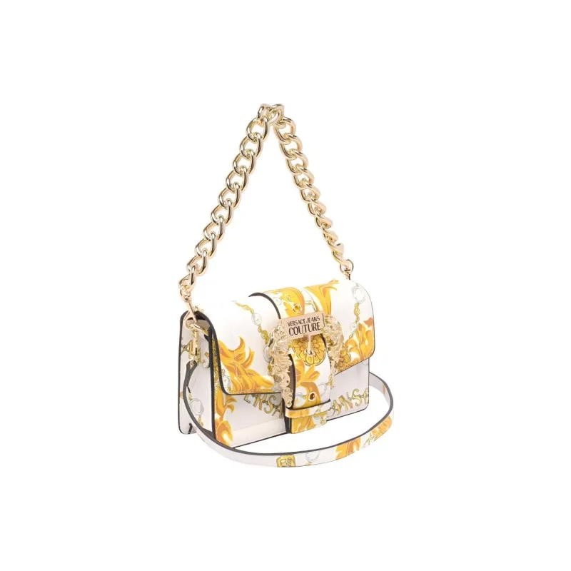 VERSACE JEANS COUTURE Polyester Portable Crossbody Bag, Shoulder Bag Women's White-1