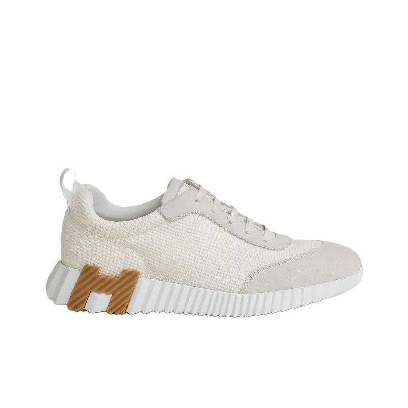 HERMES Bouncing Low Top Casual Shoes Women's White-1