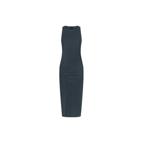 URBAN REVIVO Sleeveless Dresses Women's Navy Blue