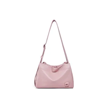 Carksky PU Artificial Leather Bonded Shoulder Bag Women's Pink/White