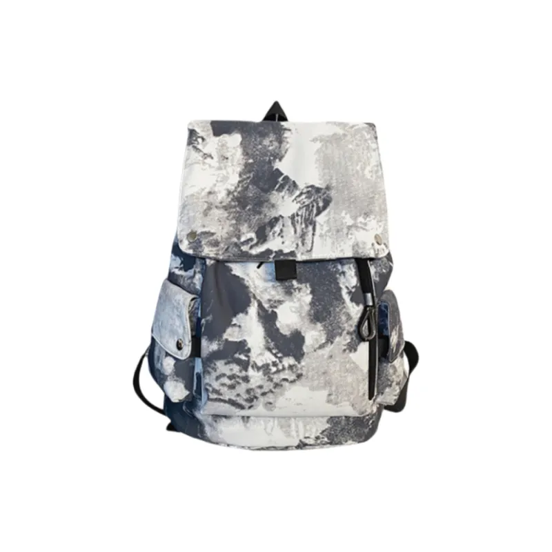 ERANGBEAR Nylon Backpack Regular Unisex Black/White/Camouflage Gray/Gray-11