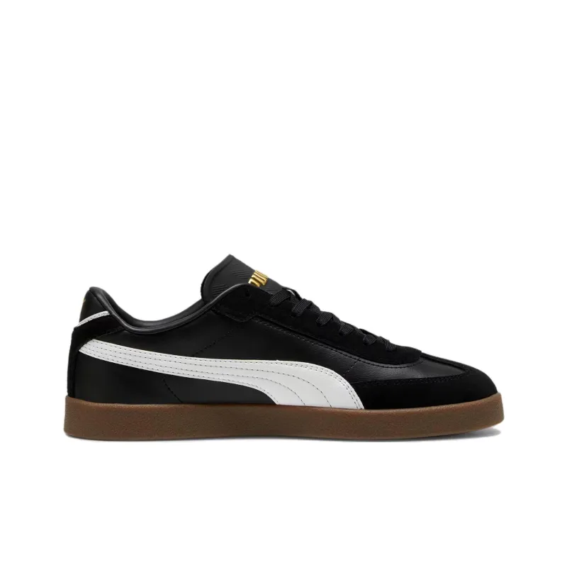 PUMA Club II Era Non slip Lightweight Low Top Skateboard Shoes Unisex Black White-1