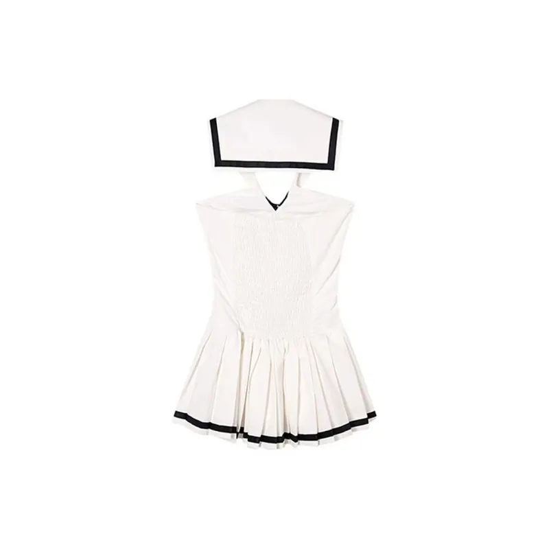JOSR Sleeveless Dress Women's White-1