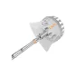 5.0 Beige Silver Rod+Mesh Bag with Head (Includes Scythe Head+Locust Hook)