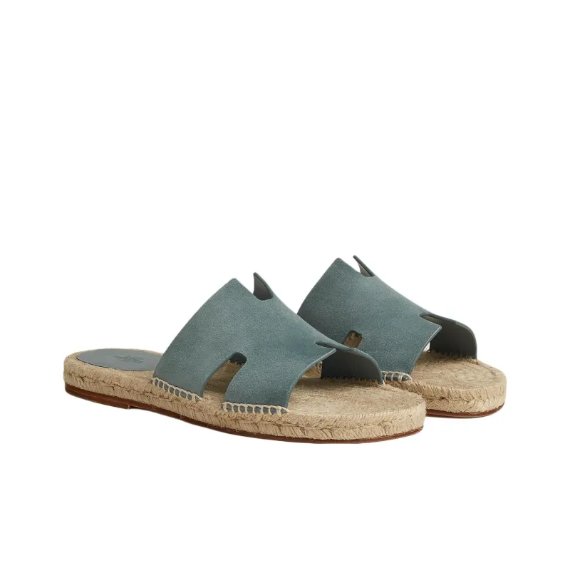 HERMES Antigua Slide Slippers Women's Antarctic Gray-2