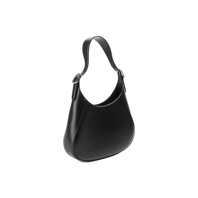 PRADA Cleo Calfskin Handbag Shoulder Bag Women's Black-3