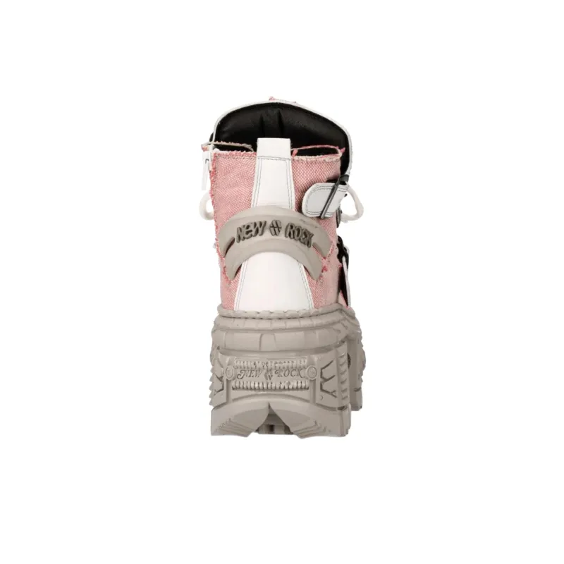 NEW ROCK Abrasion Resistant Low Top Casual Shoes Unisex Pink-4
