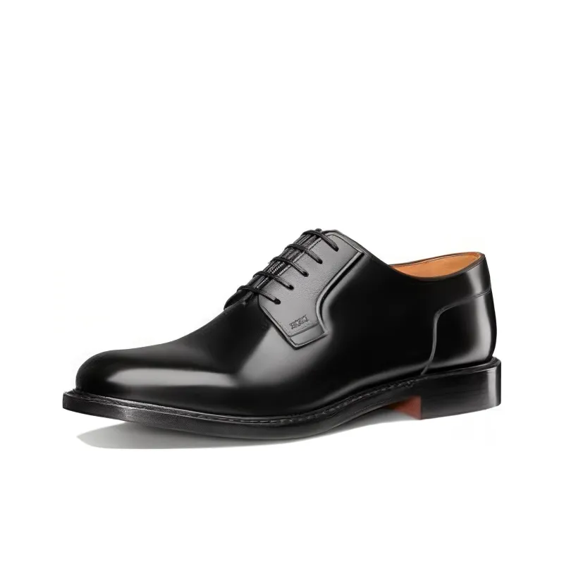 DIOR Dress Shoes Men Low Top Black-2