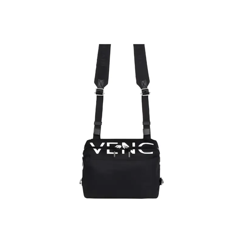 Givenchy Pandora Polyamide Handbag, Shoulder Bag, Crossbody Bag Small Size Men's Black & White-0