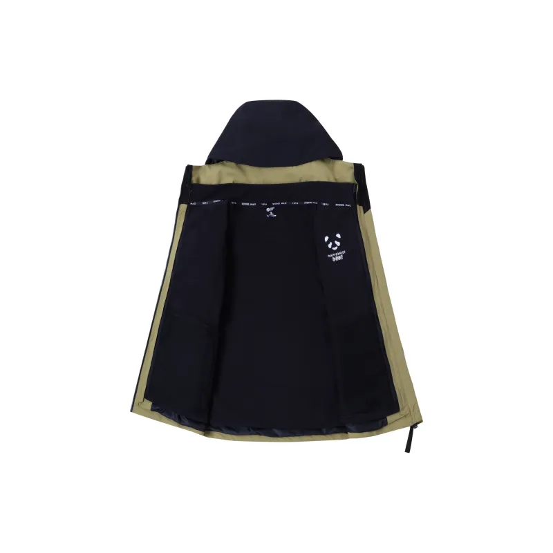 Panda Water Resistant Rainproof Windproof Windbreaker Jacket Unisex-3