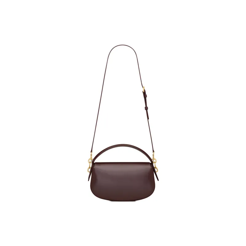 SAINT LAURENT Cow Leather Shoulder Bag, Crossbody Bag, Handbag Women's Grape-4