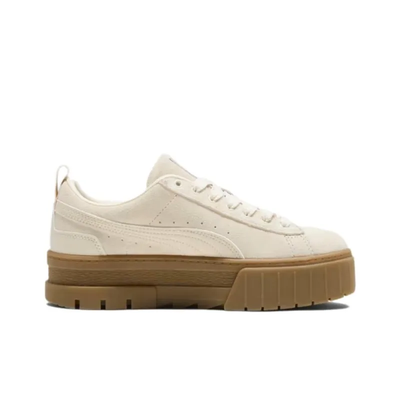 PUMA Mayze Anti Slip Wear Resistant Low Top Casual Shoes Women's Ecru-1