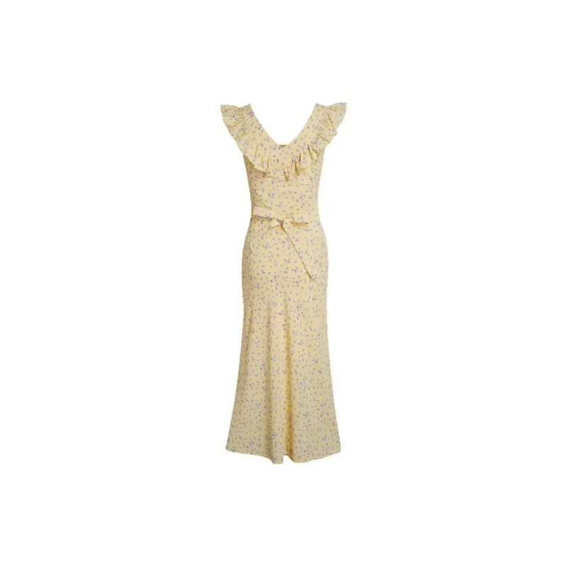 COVT Sleeveless Dress Women's Yellow-1