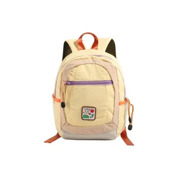 KAKAXI Nylon Backpack Regular Women's Khaki/Light Yellow/Dark Yellow/Purple